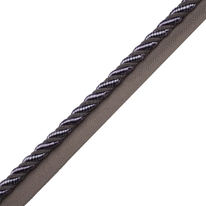 3/8" Aurelia Cord With Tape Trim by Samuel & Sons in Wisteria