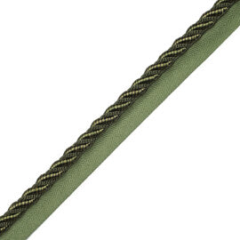 3/8" Aurelia Cord With Tape Trim by Samuel & Sons in Loden