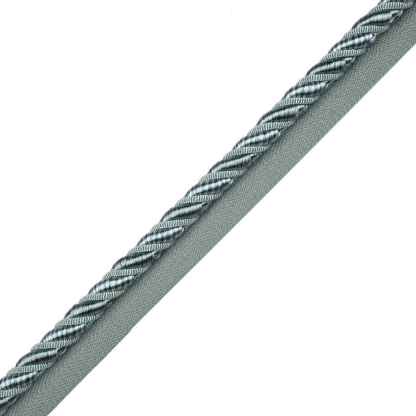 3/8" Aurelia Cord With Tape Trim by Samuel & Sons in Surf