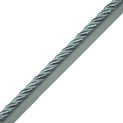 3/8" Aurelia Cord With Tape Trim by Samuel & Sons in Surf