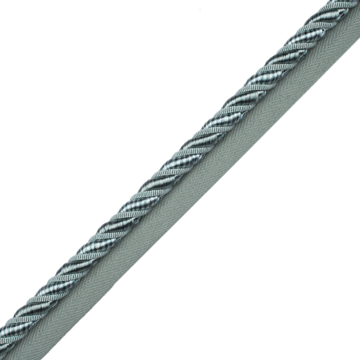 3/8" Aurelia Cord With Tape Trim by Samuel & Sons in Surf