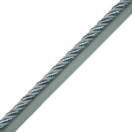 3/8" Aurelia Cord With Tape Trim by Samuel & Sons in Surf