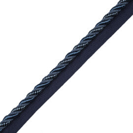 3/8" Aurelia Cord With Tape Trim by Samuel & Sons in Sapphire