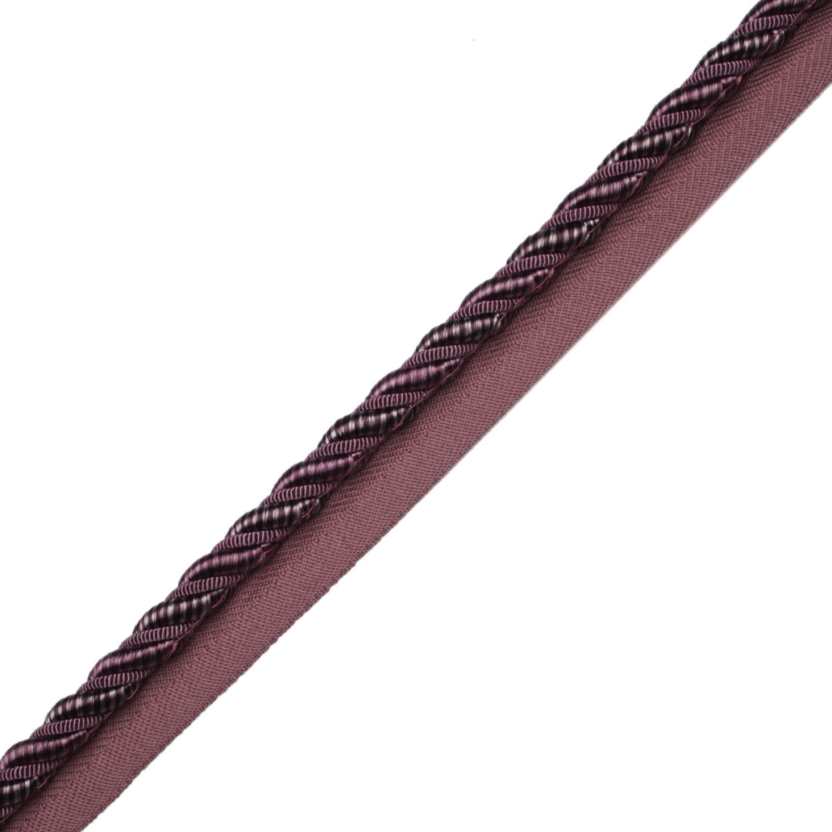 3/8" Aurelia Cord With Tape Trim by Samuel & Sons in Amethyst