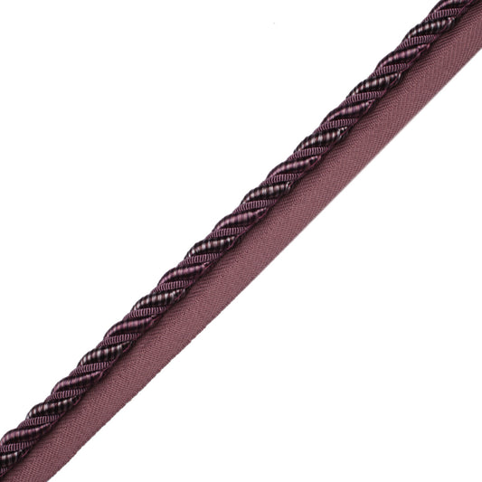 3/8" Aurelia Cord With Tape Trim by Samuel & Sons in Amethyst