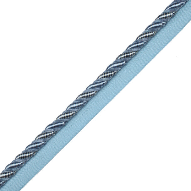3/8" Aurelia Cord With Tape Trim by Samuel & Sons in Wedgewood