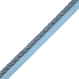 3/8" Aurelia Cord With Tape Trim by Samuel & Sons in Wedgewood