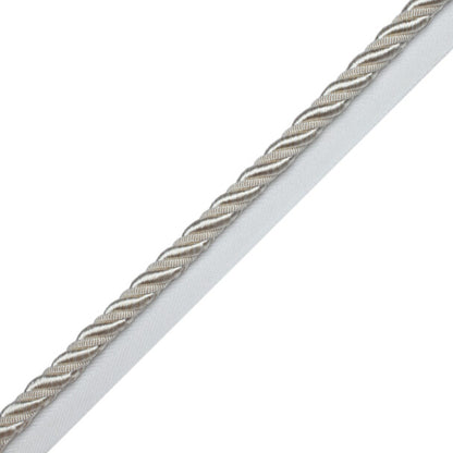 3/8" Aurelia Cord With Tape Trim by Samuel & Sons in Ivory