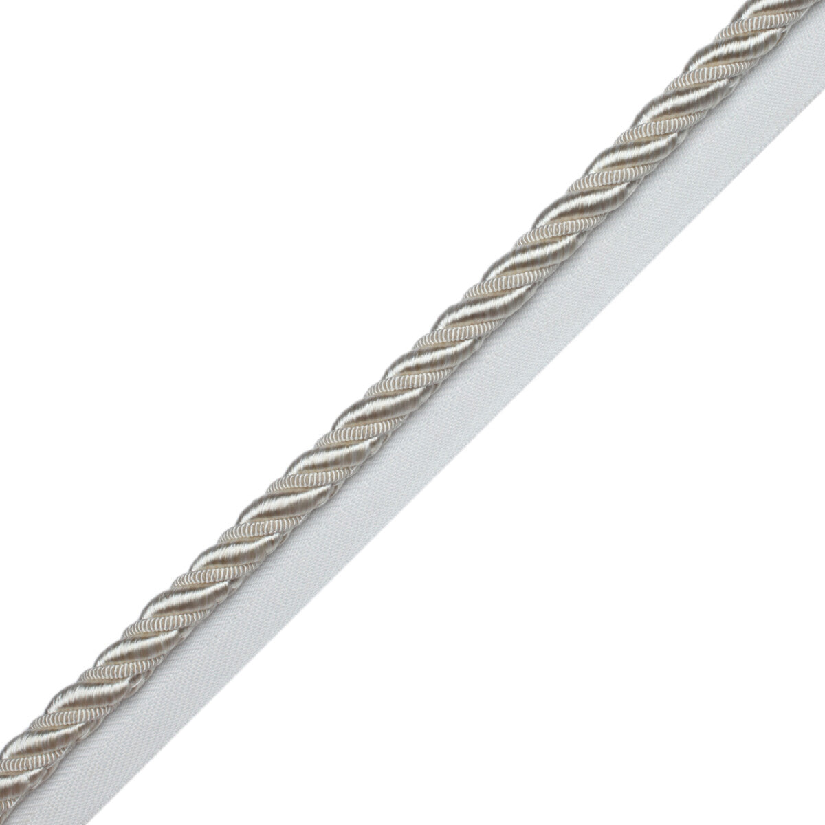 3/8" Aurelia Cord With Tape Trim by Samuel & Sons in Ivory