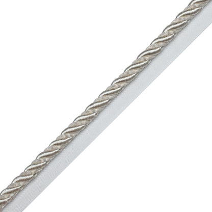 3/8" Aurelia Cord With Tape Trim by Samuel & Sons in Ivory