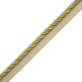 3/8" Aurelia Cord With Tape Trim by Samuel & Sons in Lemon