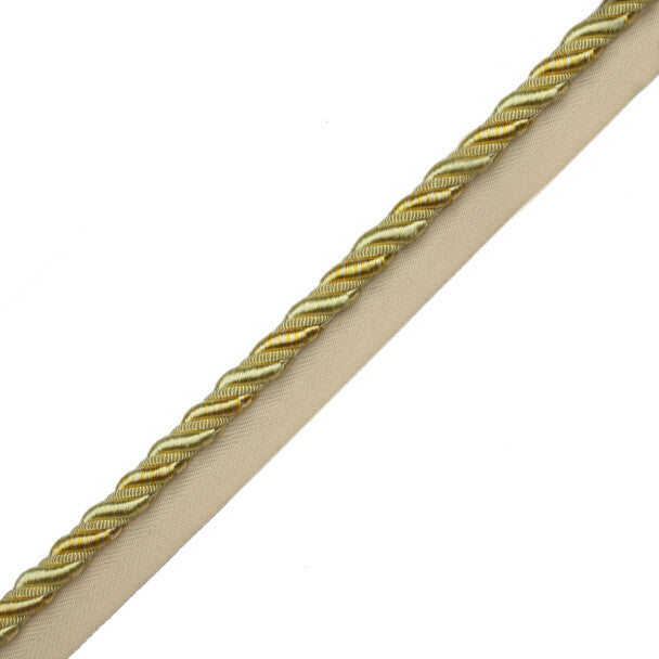 3/8" Aurelia Cord With Tape Trim by Samuel & Sons in Lemon