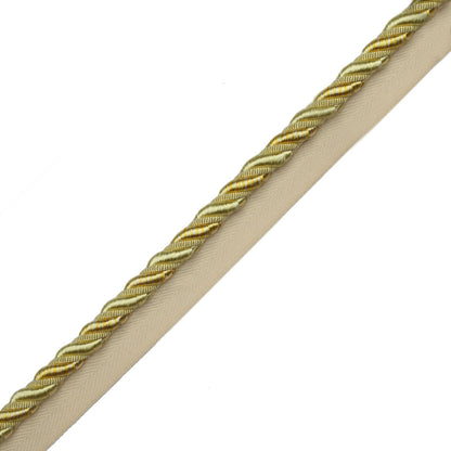 3/8" Aurelia Cord With Tape Trim by Samuel & Sons in Lemon