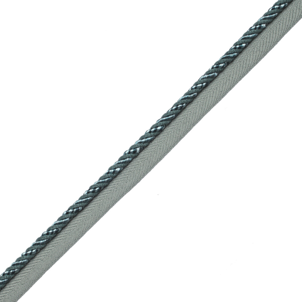 1/4" Aurelia Cord With Tape Trim by Samuel & Sons in Aquamarine