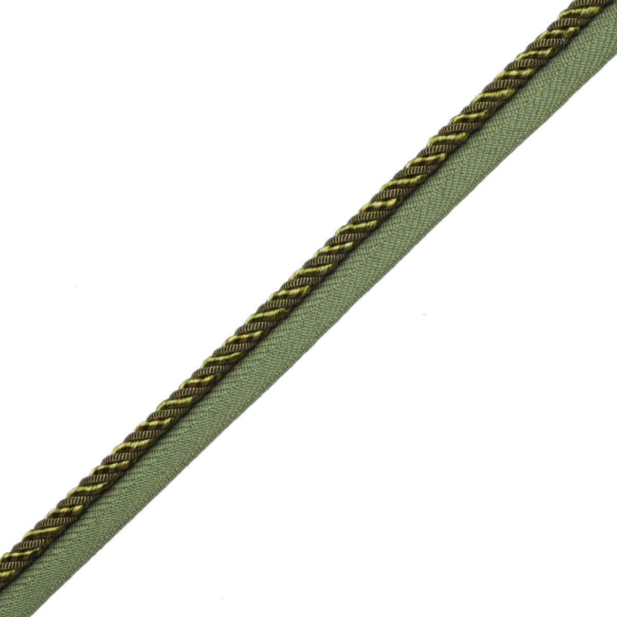 1/4" Aurelia Cord With Tape Trim by Samuel & Sons in Apple Green