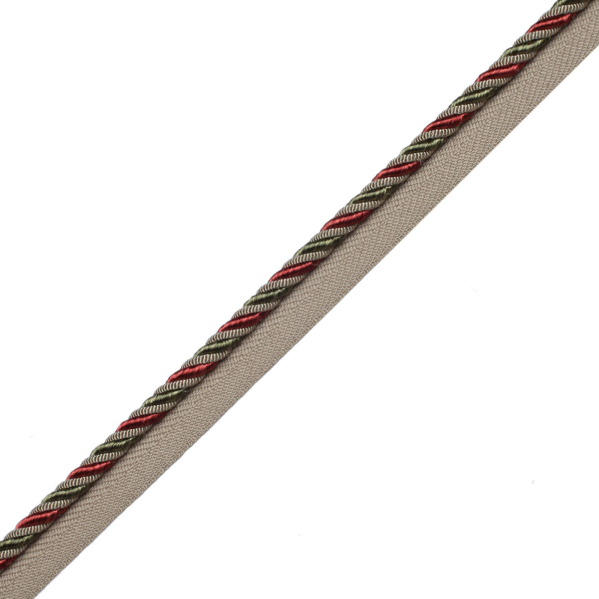 1/4" Aurelia Cord With Tape Trim by Samuel & Sons in Jewel
