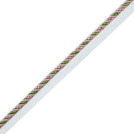 1/4" Aurelia Cord With Tape Trim by Samuel & Sons in Fleur