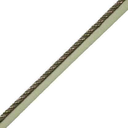 1/4" Aurelia Cord With Tape Trim by Samuel & Sons in Sage