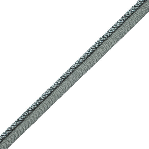 1/4" Aurelia Cord With Tape Trim by Samuel & Sons in Surf