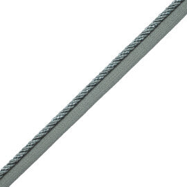 1/4" Aurelia Cord With Tape Trim by Samuel & Sons in Surf