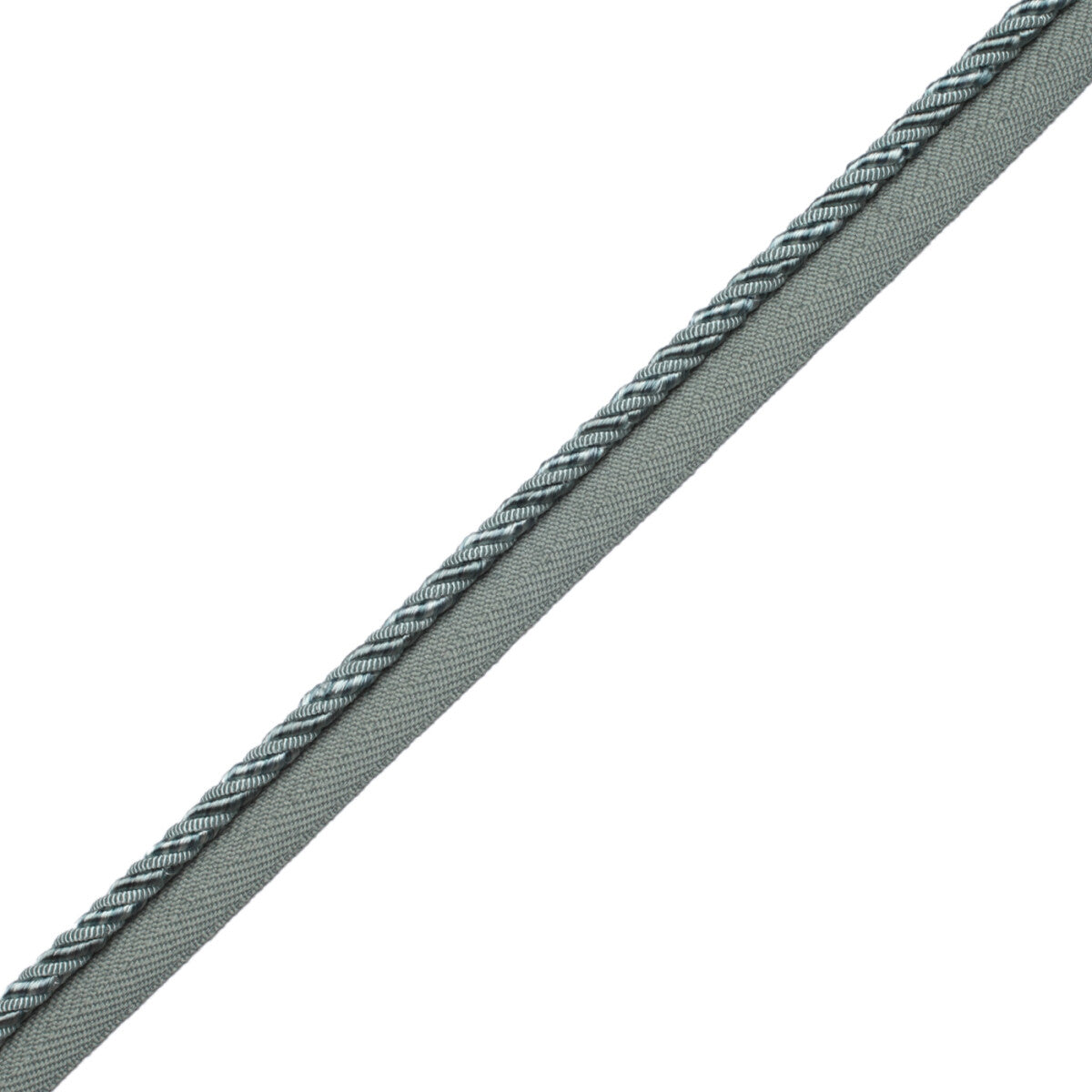 1/4" Aurelia Cord With Tape Trim by Samuel & Sons in Surf