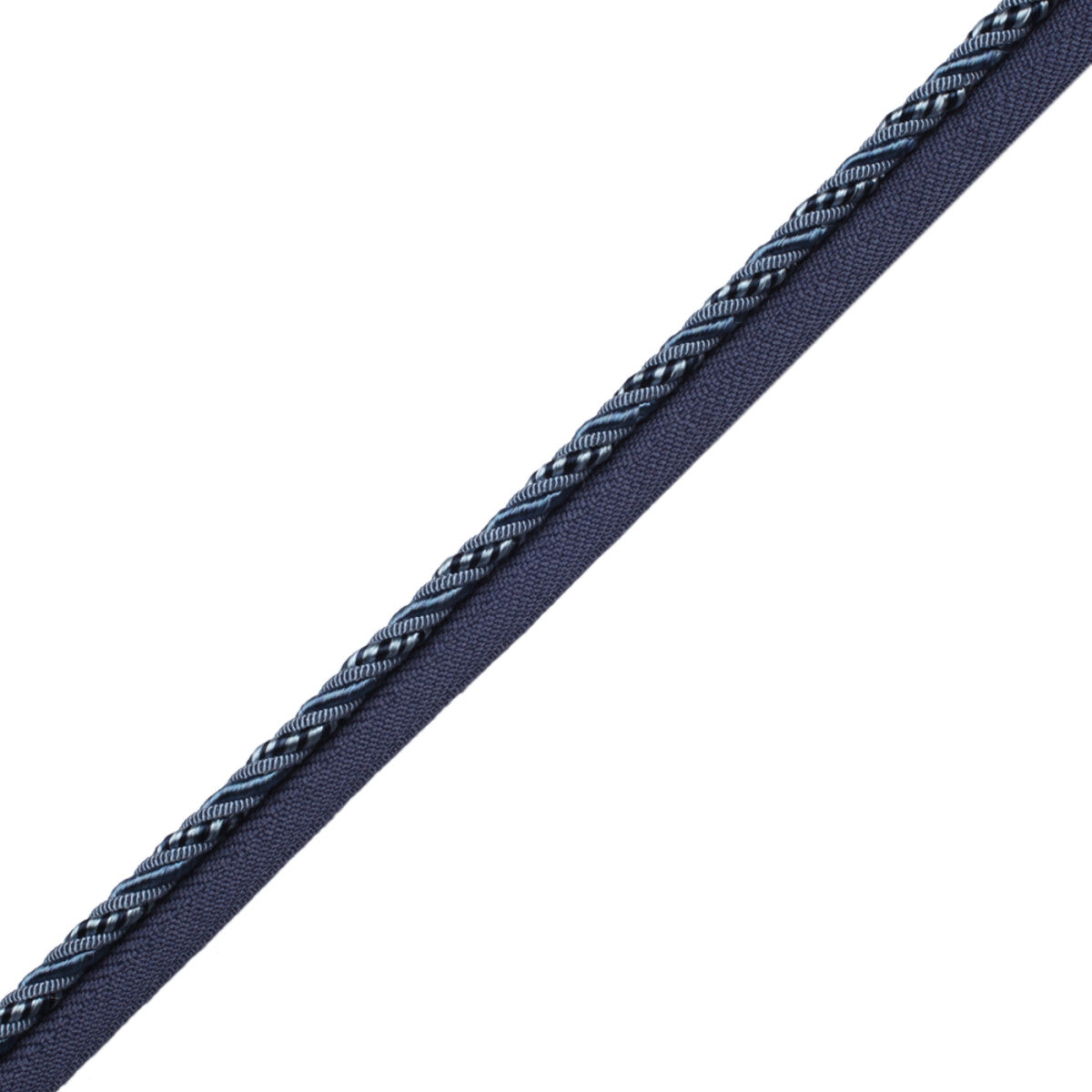 1/4" Aurelia Cord With Tape Trim by Samuel & Sons in Sapphire