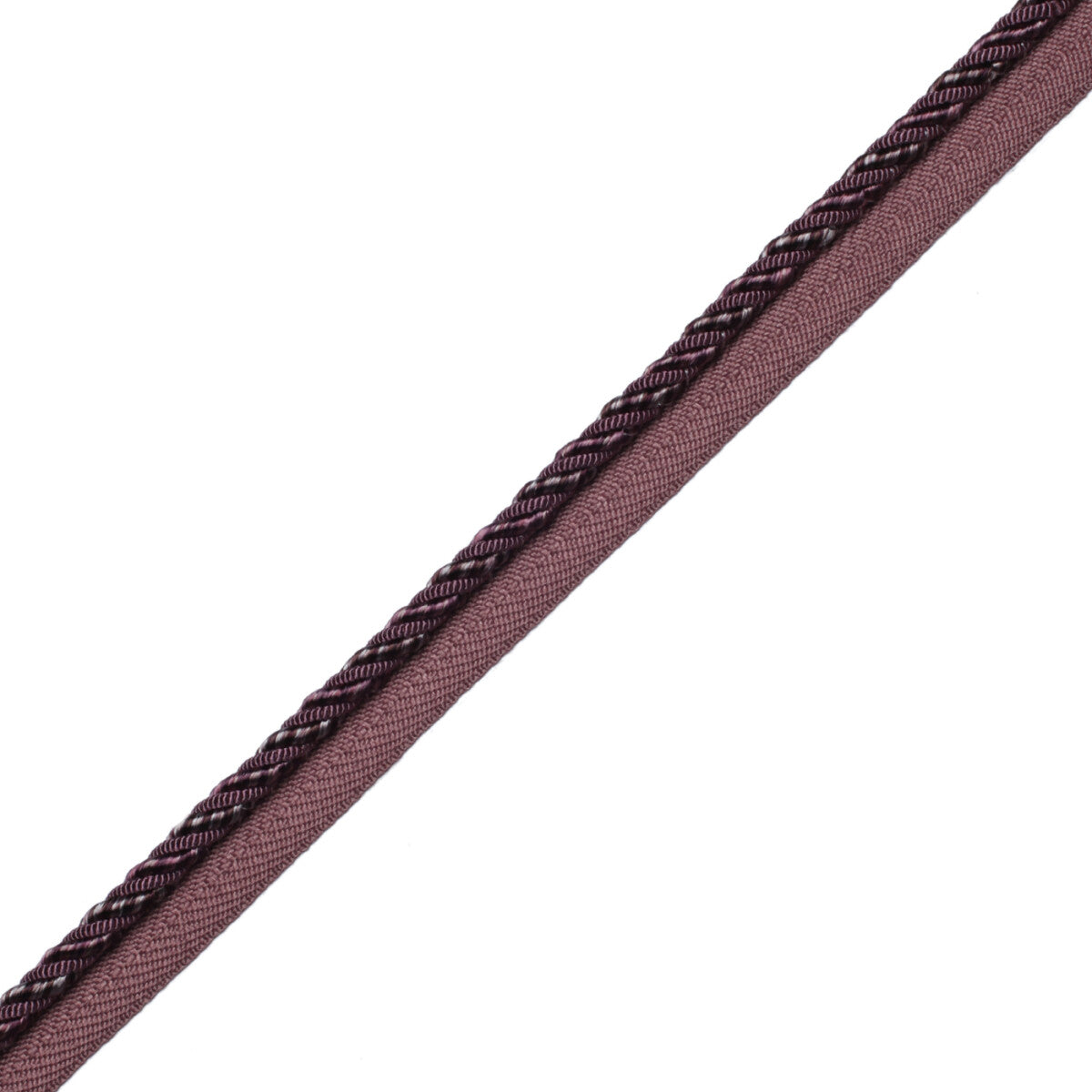 1/4" Aurelia Cord With Tape Trim by Samuel & Sons in Amethyst