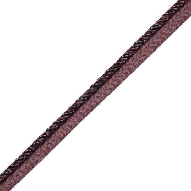 1/4" Aurelia Cord With Tape Trim by Samuel & Sons in Amethyst