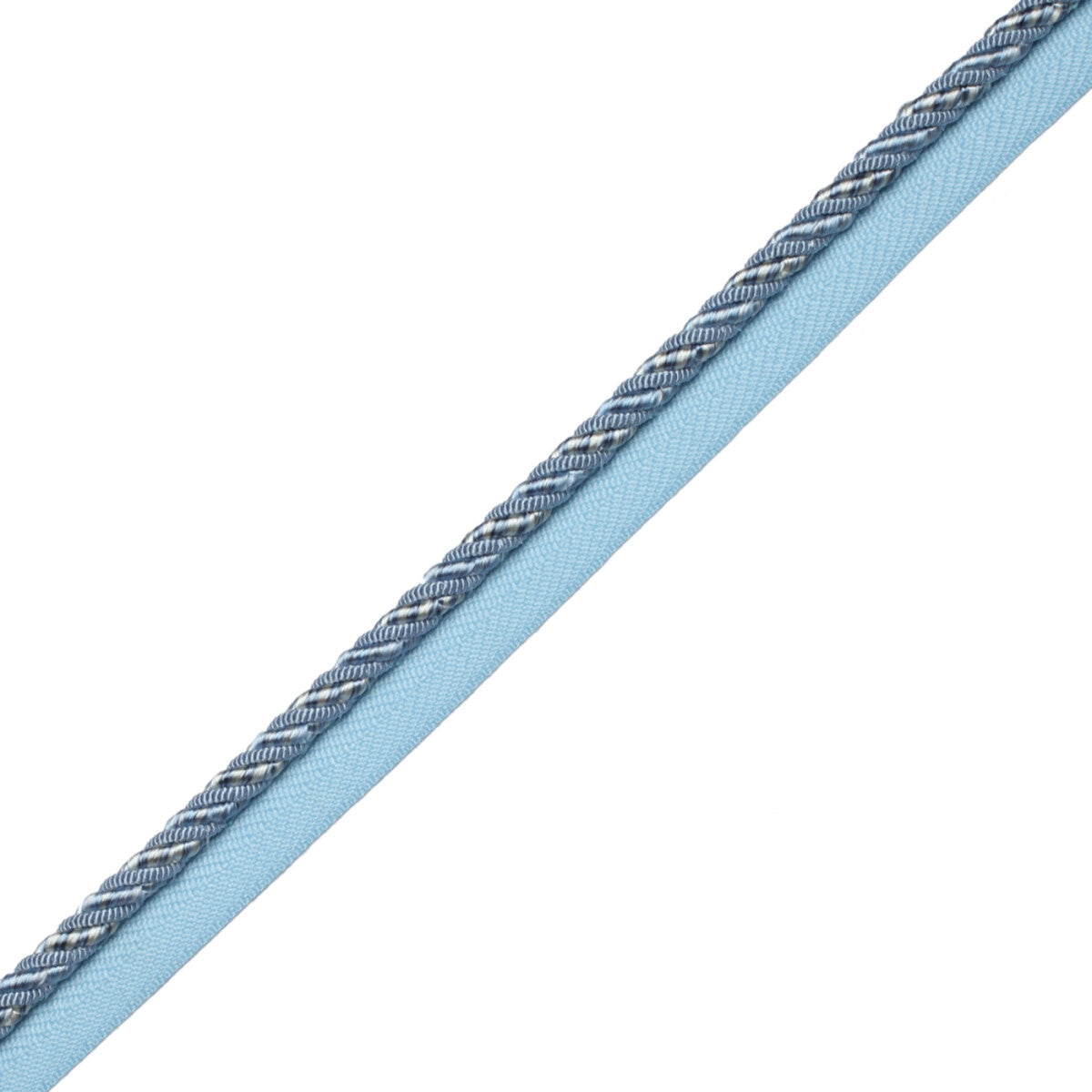 1/4" Aurelia Cord With Tape Trim by Samuel & Sons in Wedgewood