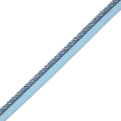 1/4" Aurelia Cord With Tape Trim by Samuel & Sons in Wedgewood