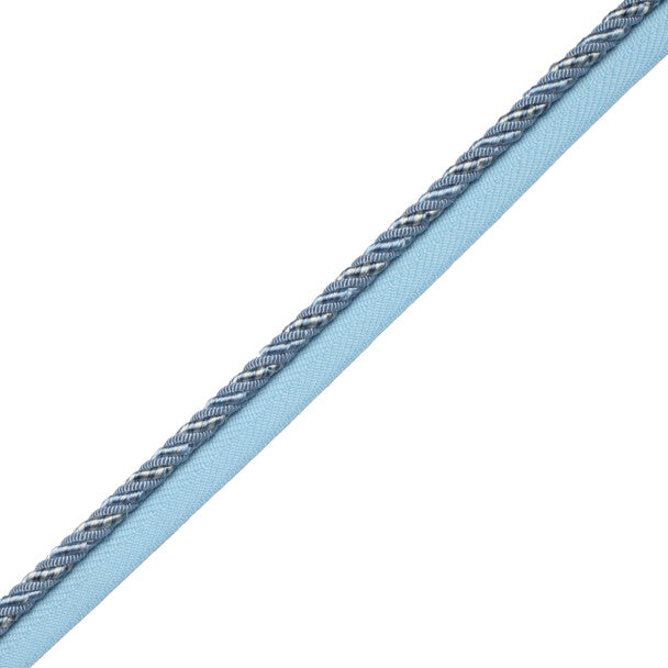 1/4" Aurelia Cord With Tape Trim by Samuel & Sons in Wedgewood