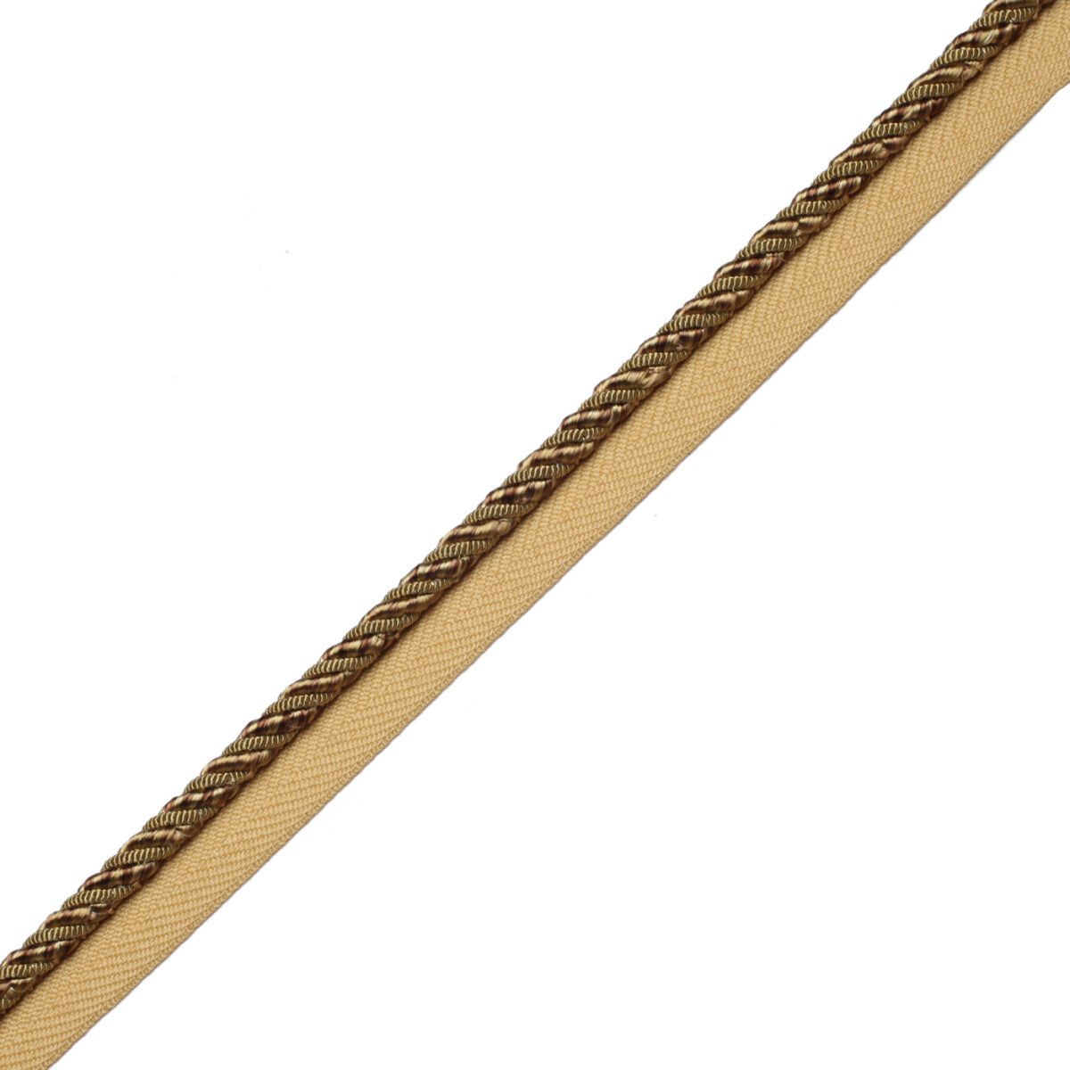 1/4" Aurelia Cord With Tape Trim by Samuel & Sons in Honey