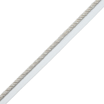 1/4" Aurelia Cord With Tape Trim by Samuel & Sons in Ivory