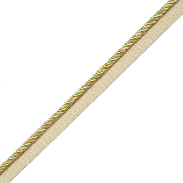 1/4" Aurelia Cord With Tape Trim by Samuel & Sons in Lemon