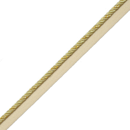 1/4" Aurelia Cord With Tape Trim by Samuel & Sons in Lemon