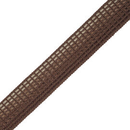 1.25" Aurelia Ombré Border Trim by Samuel & Sons in Chocolate