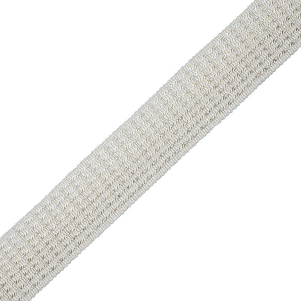 1.25" Aurelia Ombré Border Trim by Samuel & Sons in Ivory