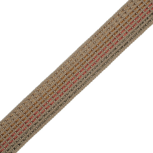 1.25" Aurelia Ombré Border Trim by Samuel & Sons in Tea