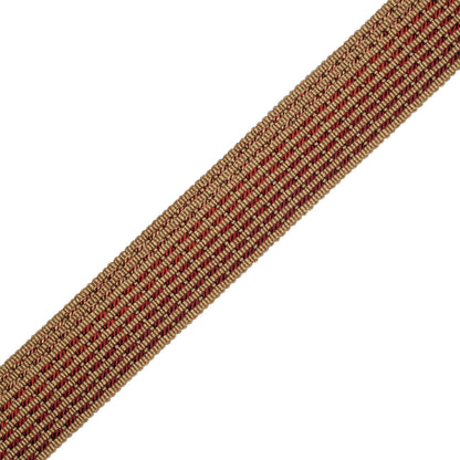 1.25" Aurelia Ombré Border Trim by Samuel & Sons in Bordeaux/Gold