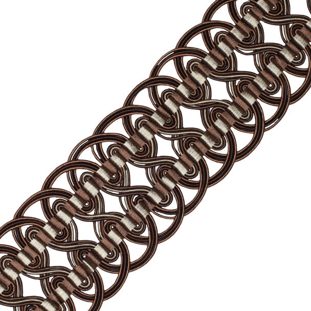 2.6" Aurelia Crete Trim by Samuel & Sons in Chocolate