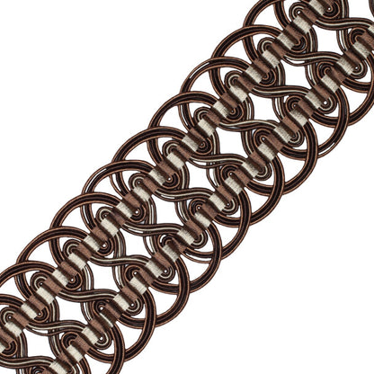2.6" Aurelia Crete Trim by Samuel & Sons in Chocolate