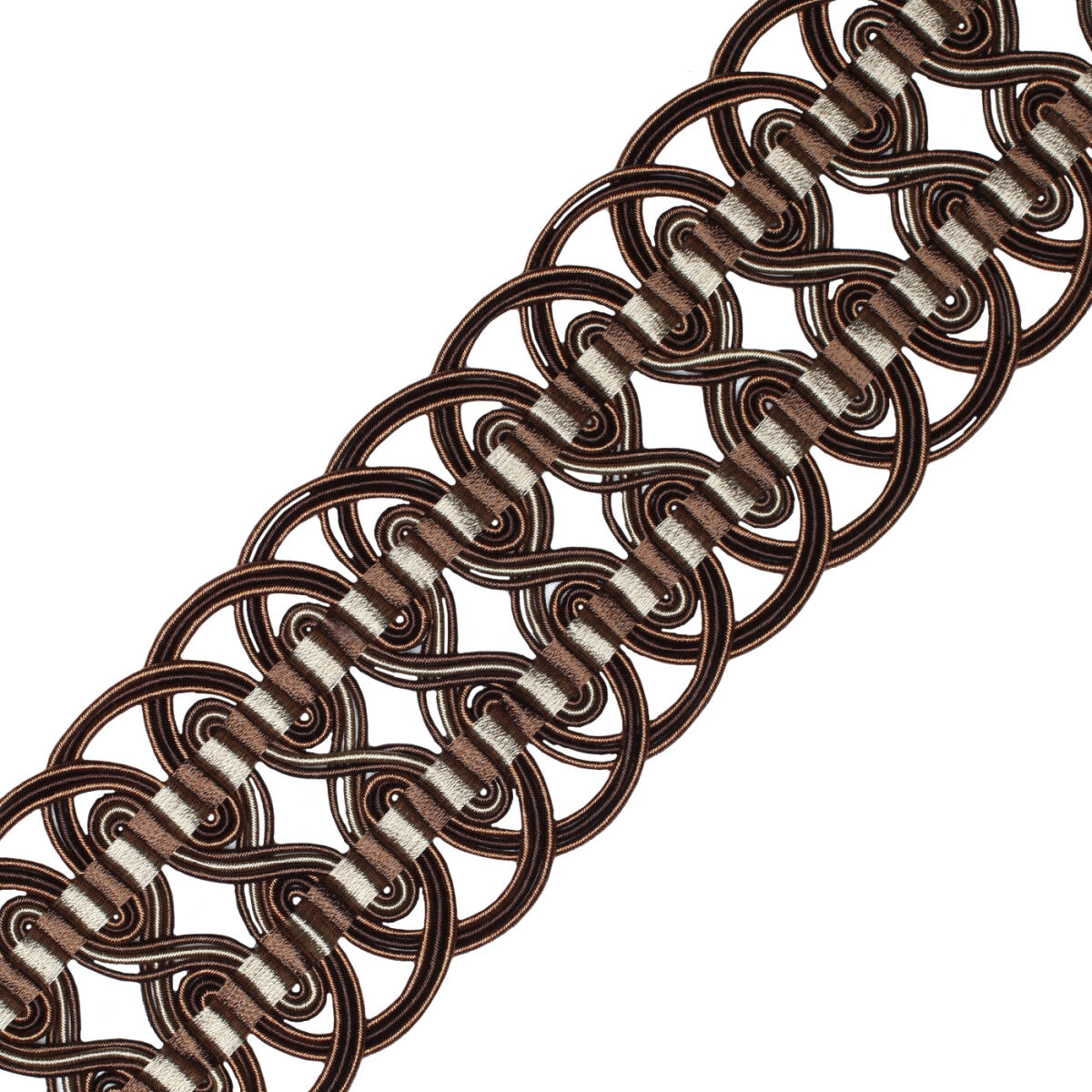 2.6" Aurelia Crete Trim by Samuel & Sons in Chocolate