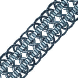 2.6" Aurelia Crete Trim by Samuel & Sons in Aquamarine