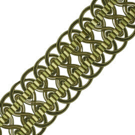 2.6" Aurelia Crete Trim by Samuel & Sons in Apple Green