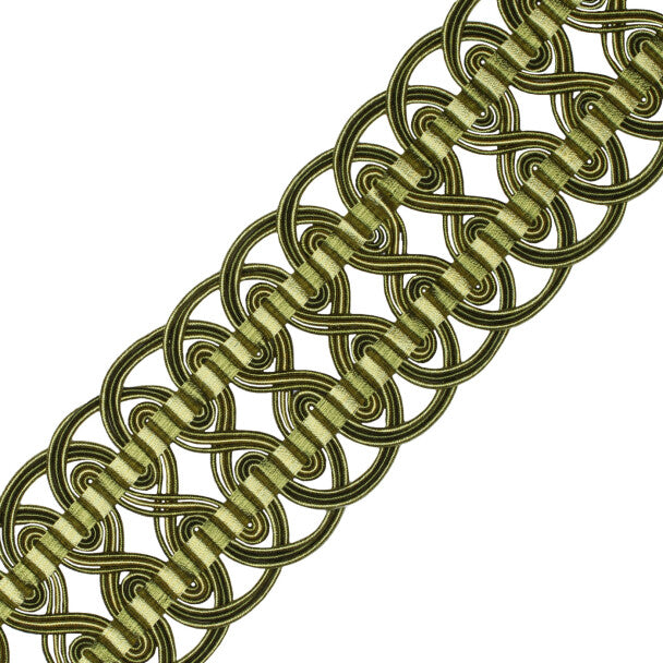 2.6" Aurelia Crete Trim by Samuel & Sons in Apple Green