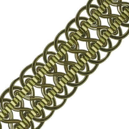 2.6" Aurelia Crete Trim by Samuel & Sons in Apple Green