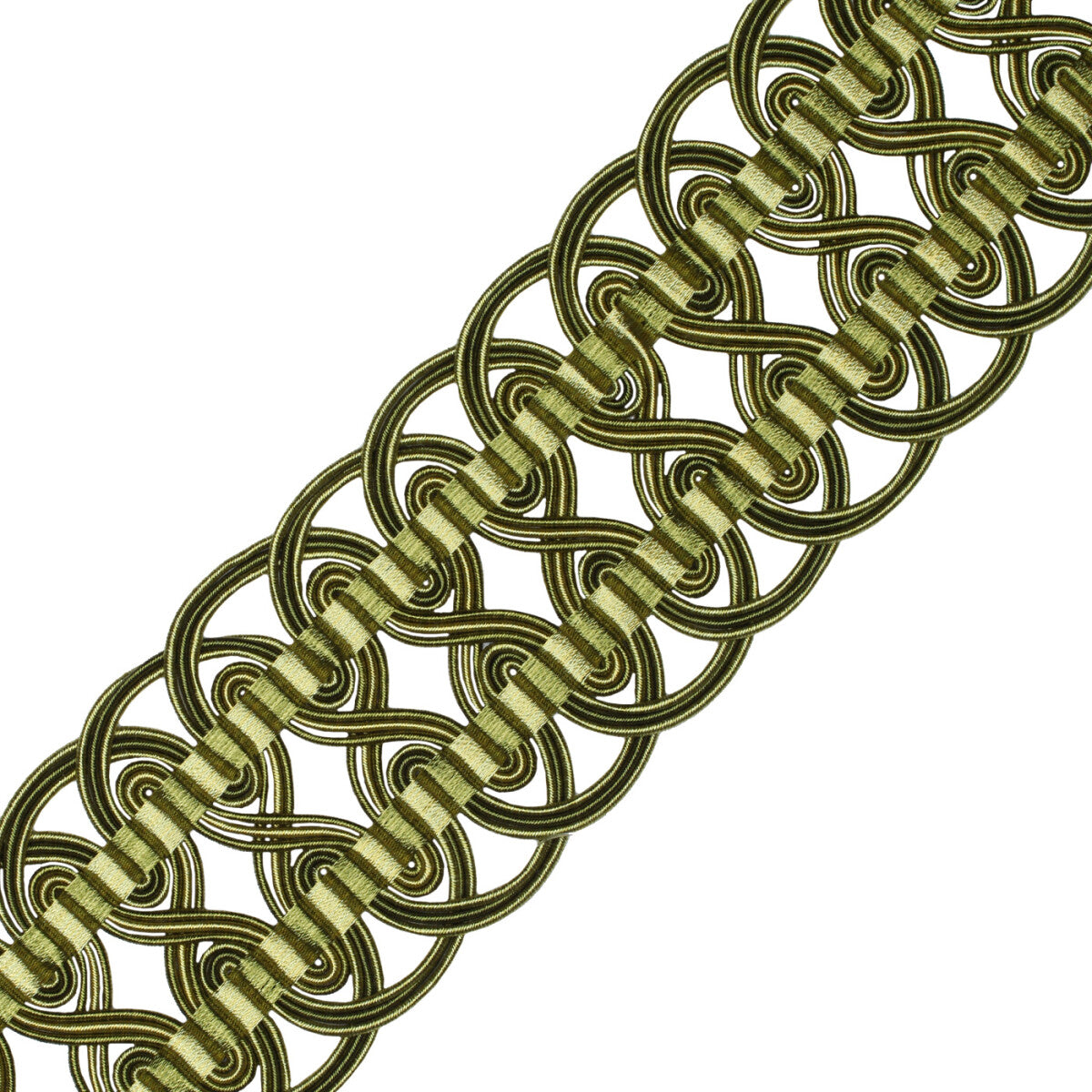 2.6" Aurelia Crete Trim by Samuel & Sons in Apple Green