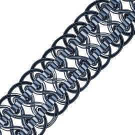 2.6" Aurelia Crete Trim by Samuel & Sons in Sapphire