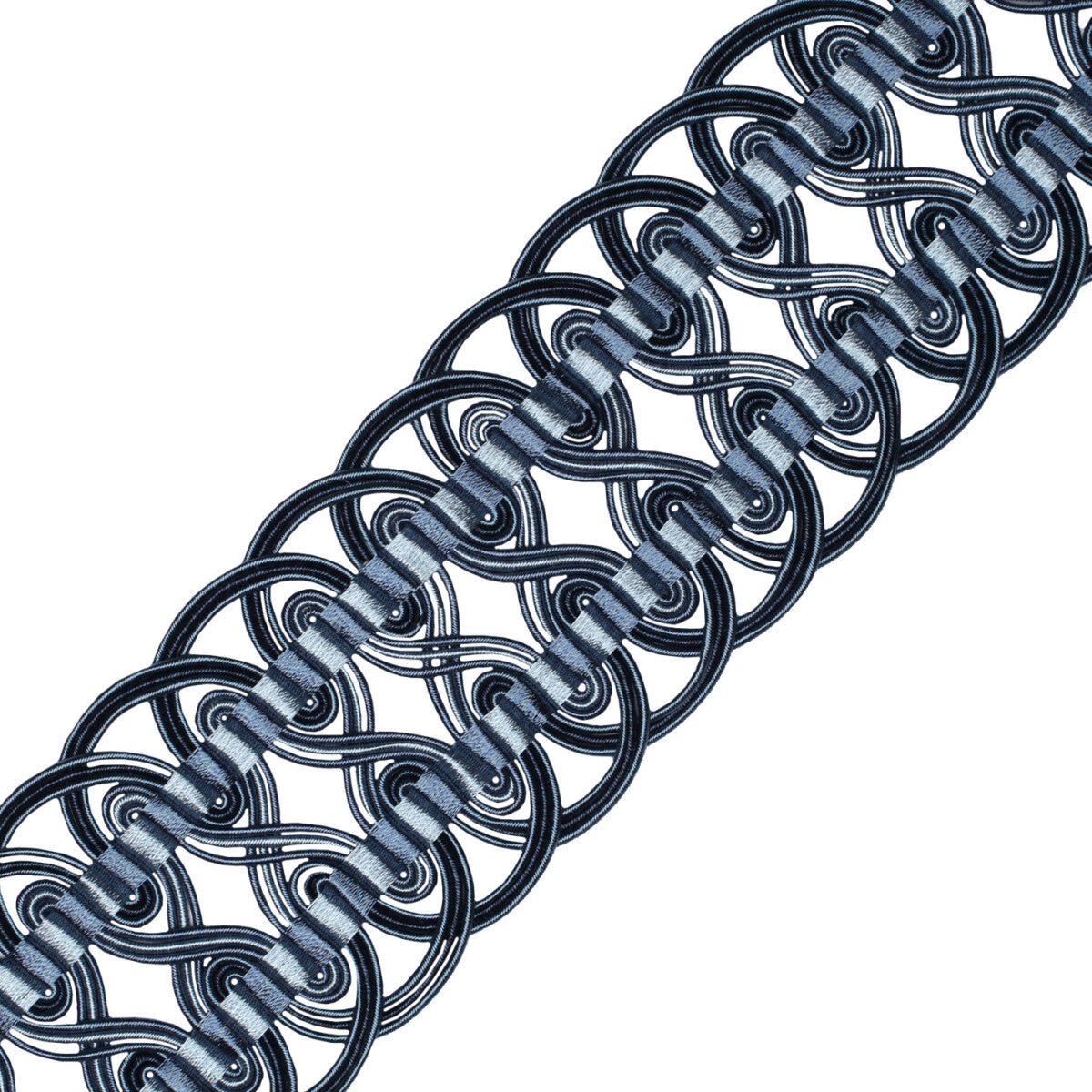 2.6" Aurelia Crete Trim by Samuel & Sons in Sapphire