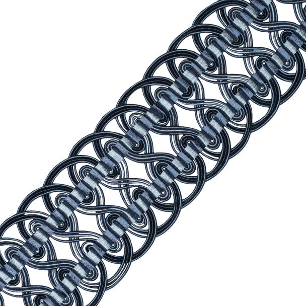 2.6" Aurelia Crete Trim by Samuel & Sons in Sapphire